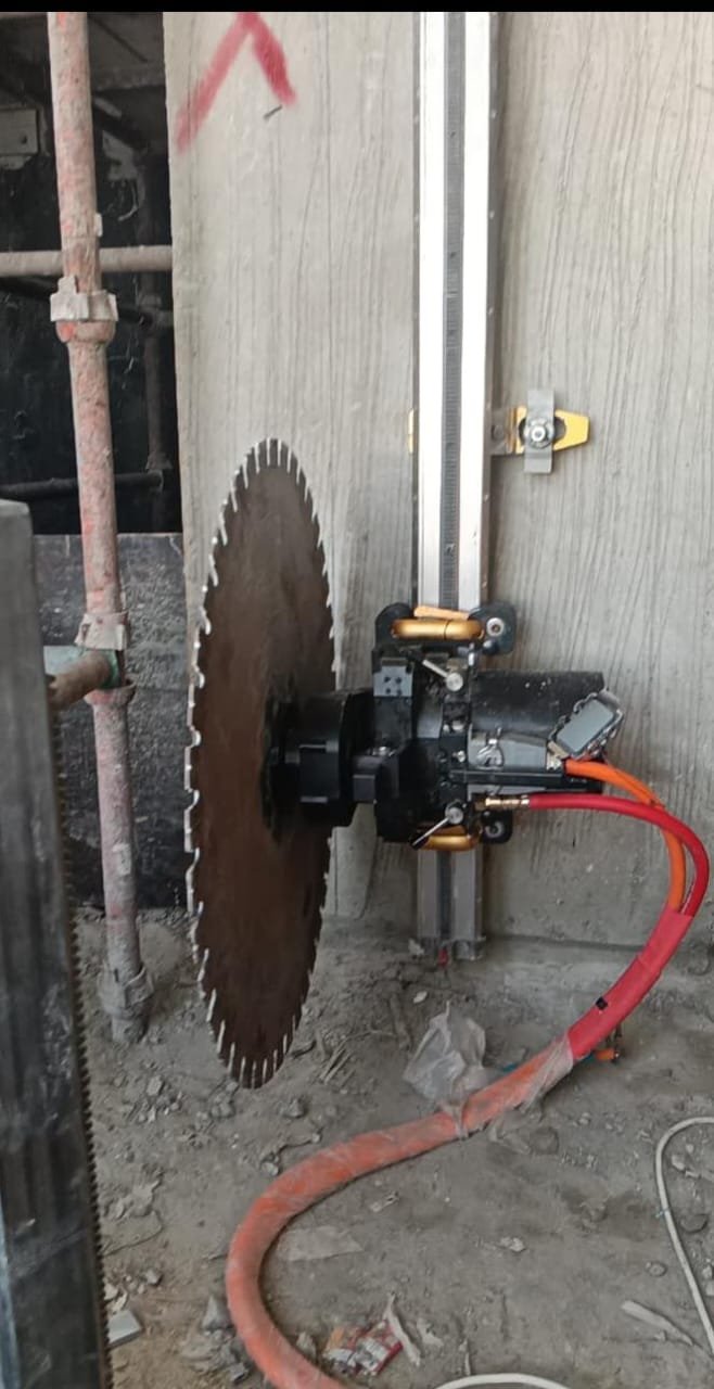 Wall Cutting on site